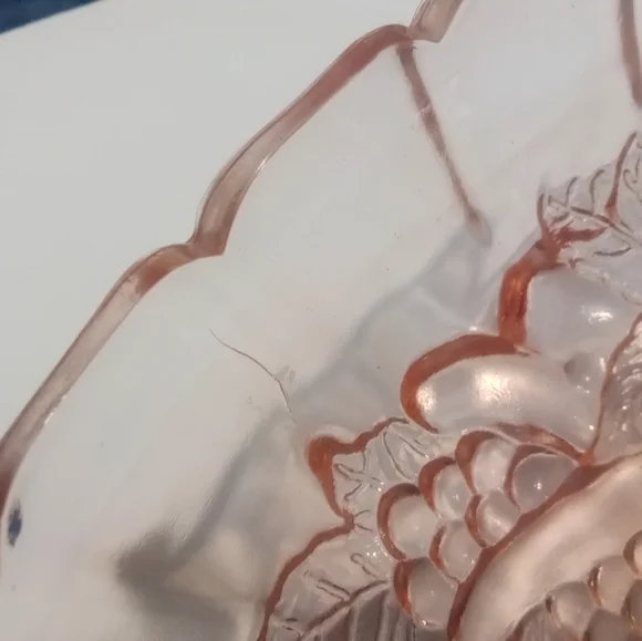 Vintage pink center piece bowl - Picture 7 of 7